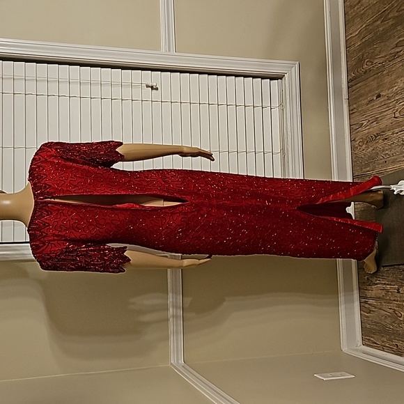 Red Sequin Dress - Picture 5 of 7